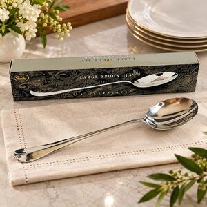 Vintage Studio Silversmiths Silver Plated Kings Pattern Large Spoon 11.5"